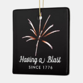 Having a Blast Sestercentennial 4th of July Keramisch Ornament (Links)