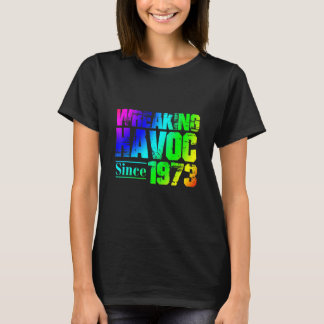 Havoc sinds 1973, regenboog van de Birthday Party T-shirt