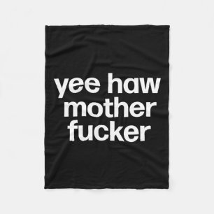 Haw Moeder Er Grappig Zuidelijke Redneck Rodeo Fleece Deken