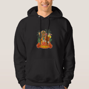 Hawaï Beach Cocktail Pineappelleerling gitaar Hoodie