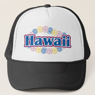 Hawaï bloemen trucker pet