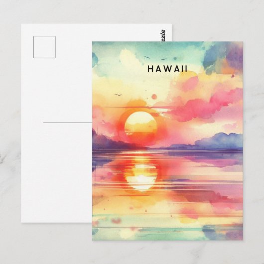 hawaï briefkaart (Voorkant / Achterkant)