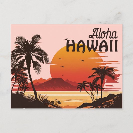  Hawaï Briefkaart (Voorkant)