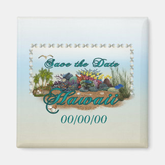 Hawaï eiland Save the Date Magneet