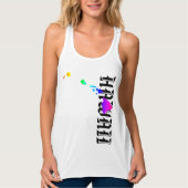 HAWAÏ-EILANDEN NEON REGENBOOG TANKTOP (Voorkant)