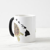 Hawaï en Hawaii Turtle Magische Mok (Voorkant links)