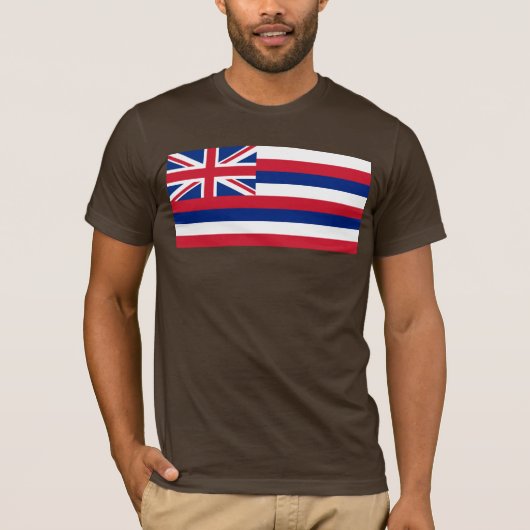 Hawaï, Hawaïaanse Aloha Paradise State Vlag T-shirt (Voorkant)