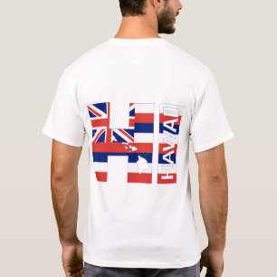 Hawaï Hawaiiaanse vlag T-shirt