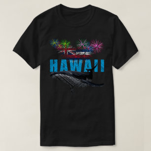 HAWAÏ NYE POLYNESISCHE TRIBAL BULTRUG VUURWERK T-SHIRT