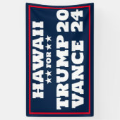Hawaï pour la bannière Trump Vance 2024 (Vertical)
