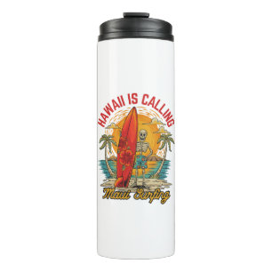Hawaï roept Maui surfers-eilandvibes Thermosbeker
