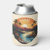 Hawaï Tropical Beach Travel Blikjeskoeler (Blikje Voorkant)
