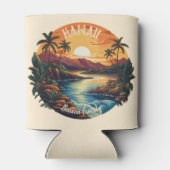 Hawaï Tropical Beach Travel Blikjeskoeler (Achterkant)