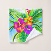 Hawaï Tropical Motif sans couture (Gant de toilette)