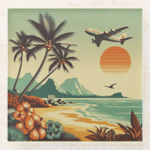 Hawaï/Tropisch Glazen Onderzetter