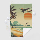  Hawaï/Tropisch Golfhanddoek (Insitu)