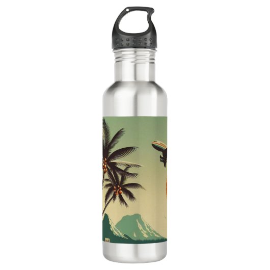 Hawaï/Tropisch Waterfles (Voorkant)