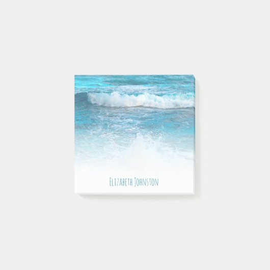 Hawaï tropische turkooise oceaangolven foto aangep post-it® notes (Voorkant)