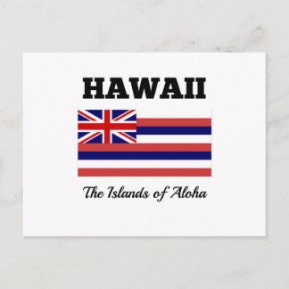 Hawaï, vlag en motto briefkaart