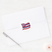 Hawaï Vlag Sticker (Envelop)