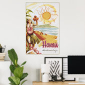 Hawaï - waar dromen beginnen poster (Thuiskantoor)