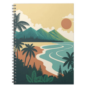 Hawaï zeegezicht notitieboek