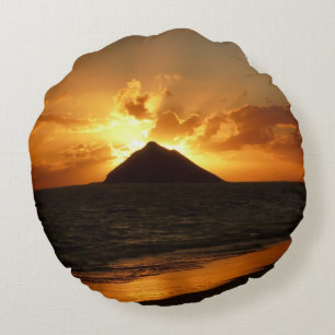 Hawaï zonsopgang rond de strandkussens kussen