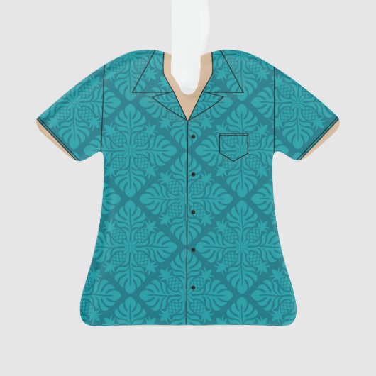 Hawaiaans Aloha Hemd Ornament (voorkant)