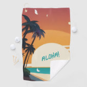 Hawaïaans/Aloha/Tropisch/strand Golfhanddoek (Insitu)