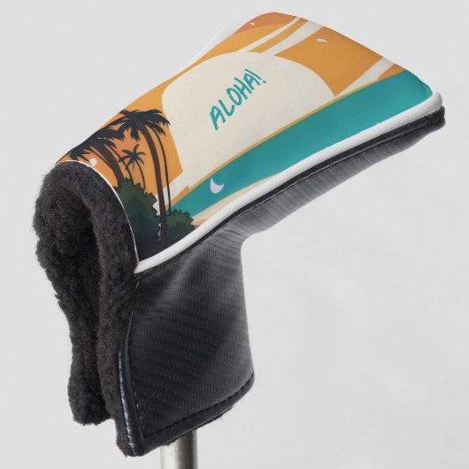 Hawaïaans/Aloha/Tropisch/strand Golfheadcover (3/4 voorkant)
