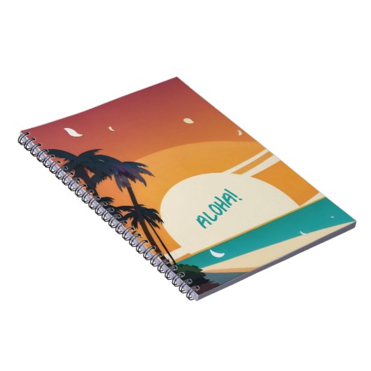Hawaïaans/Aloha/Tropisch/strand Notitieboek (Rechterzijde)