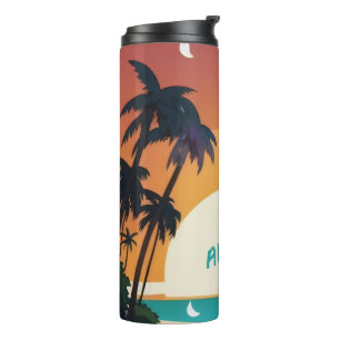 Hawaiaans/Aloha/Tropisch/strand Thermosbeker