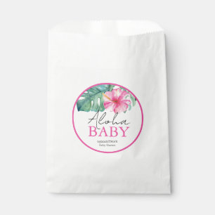 Hawaïaans Baby shower Gepersonaliseerd Bedankzakje