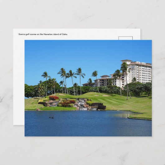 Hawaïaans Briefkaart (Voorkant / Achterkant)