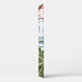 Hawaïaans  eiland, palmboom, boot, roze Case-Mate iPhone case (Achterkant / Rechts)