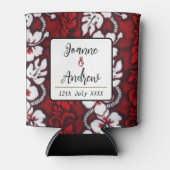 Hawaiaans Eiland Strand Bruiloft Favor Blikjeskoeler (Voorkant)