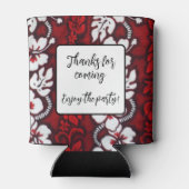 Hawaiaans Eiland Strand Bruiloft Favor Blikjeskoeler (Achterkant)