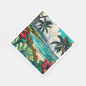 Hawaïaans eiland thema Servet (Hoek)