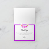 Hawaiaans Feest Tropisch Bloemengraduaatie Bedankkaart (Binnen)