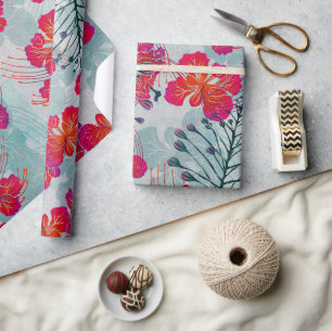 Hawaïaans gedrukte Ohai Alii v2 patroon Cadeaupapier