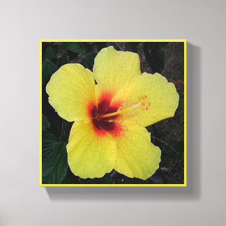 Hawaïaans Hula Meisje Hibiscus Canvasprint Canvas Afdruk
