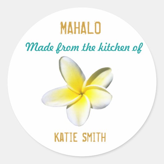 Hawaïaans label (Voorkant)