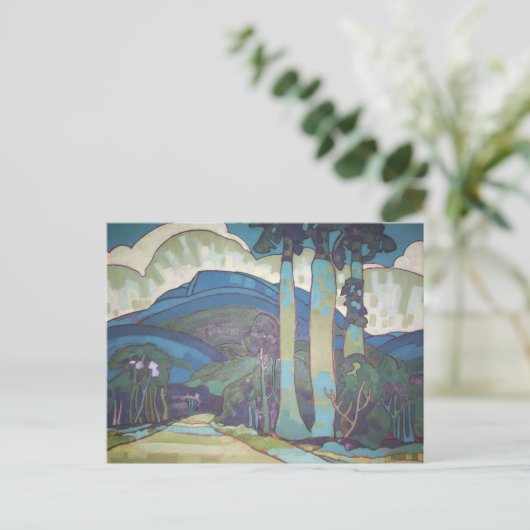 "Hawaïaans landschap" — Arman Manookian Briefkaart (Staand voorkant)