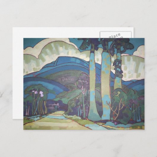 "Hawaïaans landschap" — Arman Manookian Briefkaart (Voorkant / Achterkant)