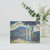 Hawaïaans landschap door Arman Manookian, 1928 Briefkaart (Staand voorkant)