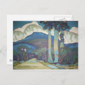 Hawaïaans landschap door Arman Manookian, 1928 Briefkaart (Voorkant / Achterkant)