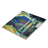 Hawaïaans landschapsschilderij van Arman Manookian Tegeltje (Zijkant)