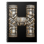 Hawaïaans Polynesisch Aloha Letter H Custom Initia Notitieboek (Voorkant)
