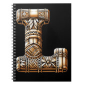 Hawaïaans Polynesisch Aloha Letter L Custom Initia Notitieboek (Voorkant)