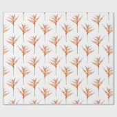 Hawaïaans Print heliconia bloem 2 Cadeaupapier (Vlak)